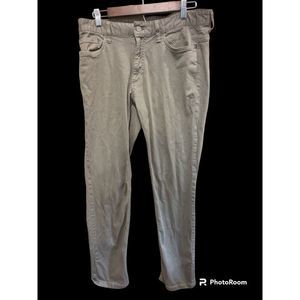 Calvin‎ Klein Men's Chino Gray 98% Cotton  Pants Slim Straight
